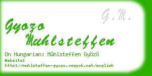 gyozo muhlsteffen business card
